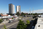 Vista del Nuevocentro Shopping y Monumento a Luis Batlle Berres