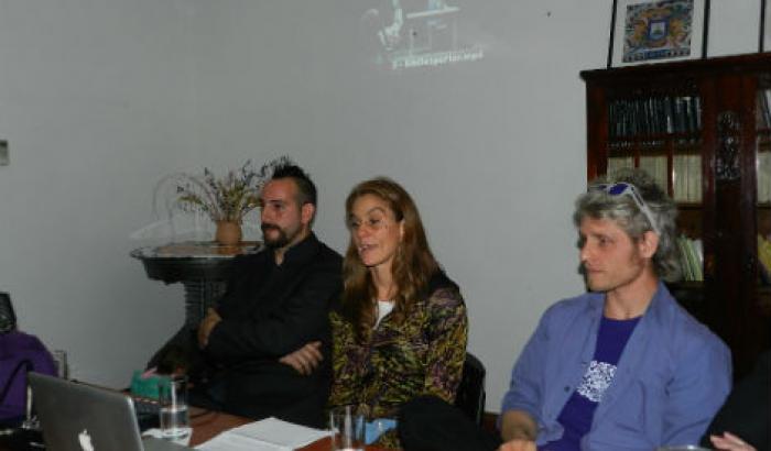 Iván Corral, Patricia Dalmás y Luis Musetti.