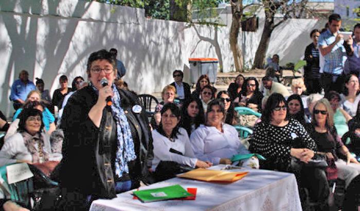 Alcaldesa Miriam Rodríguez en acto de premiación