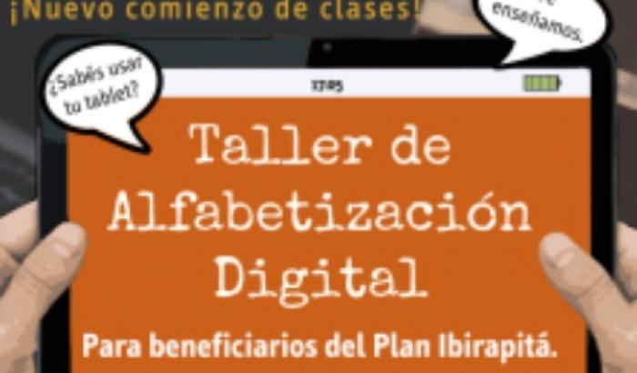 Taller de Alfabetización Digital para beneficiarios del Plan Ibirapitá